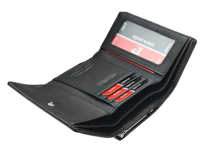 Lakierowany portfel ze skóry naturalnej z portmonetką na bigiel - Pierre Cardin - obrazek 5