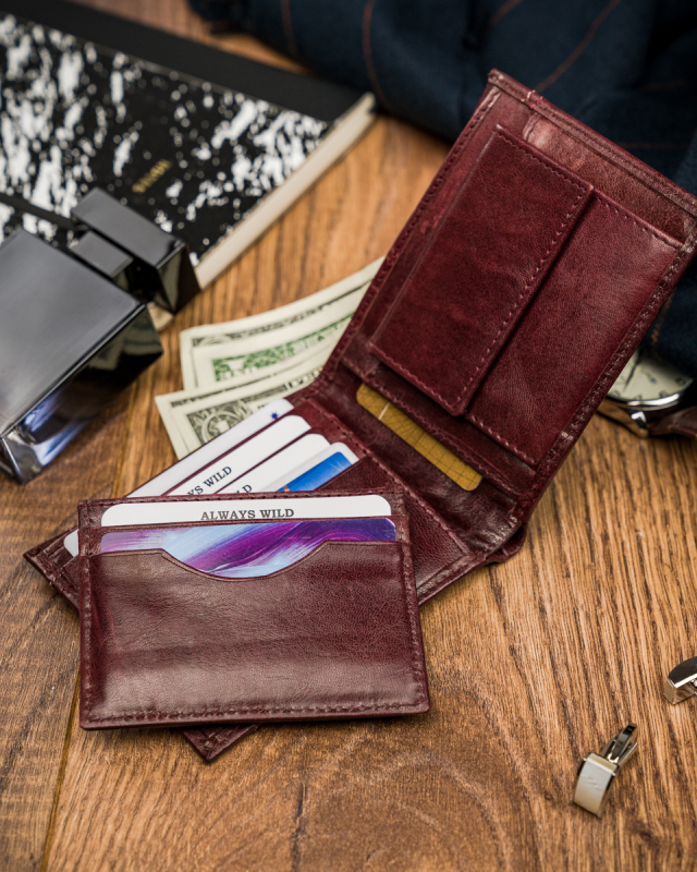 Portfel męski skórzany Always Wild® skóra na karty - obrazek 6