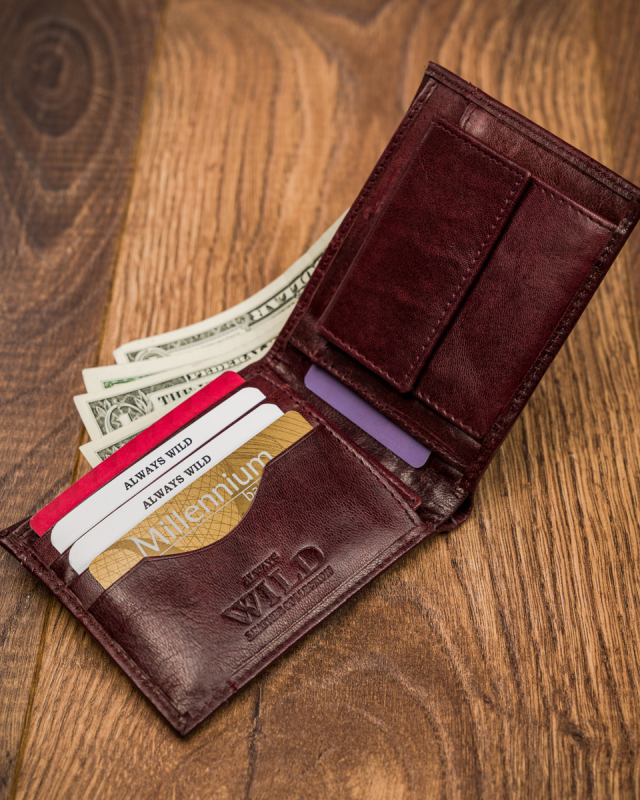 Portfel męski skórzany Always Wild® skóra na karty - obrazek 7