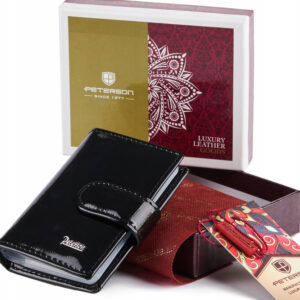 Etui na dokumenty z lakierowanej skóry - Peterson
