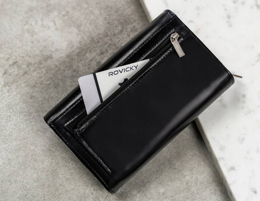 Duży, skórzany portfel damski z systemem RFID - 4U Cavaldi - obrazek 4