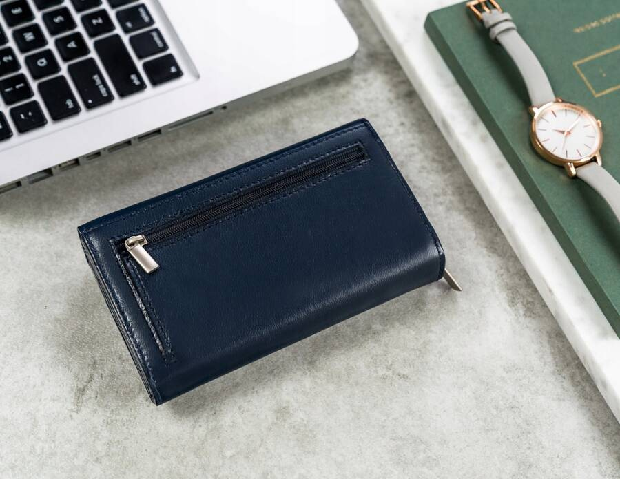 Duży, skórzany portfel damski z systemem RFID - 4U Cavaldi - obrazek 3