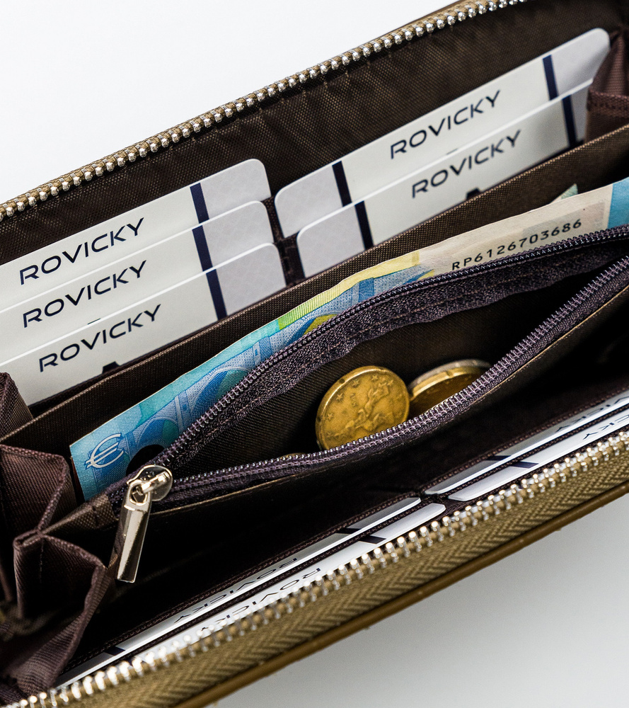 Portfel damski piórnik ze zwierzęcym motywem - David Jones - obrazek 9