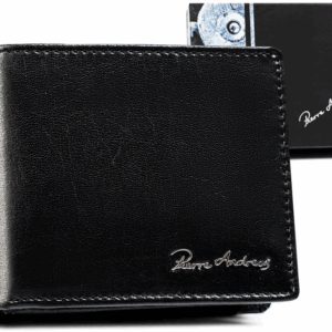 Skórzany, mały portfel męski - Pierre Andreus