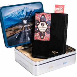 Klasyczny portfel męski ze skóry naturalnej - Peterson