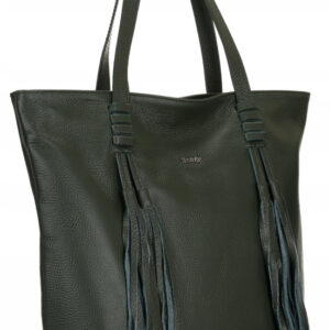 Duża shopperka damska z frędzlami - Rovicky