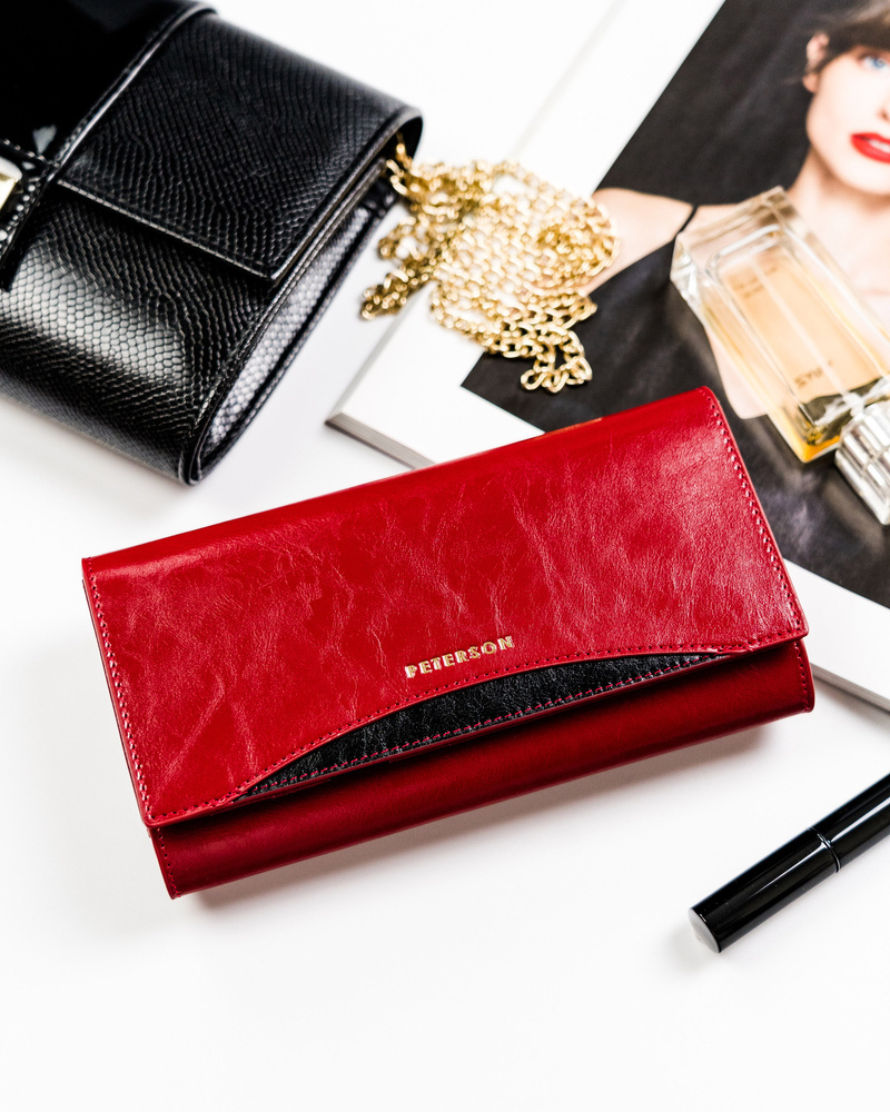 Elegancki portfel na karty z ochroną RFID - Peterson - obrazek 2