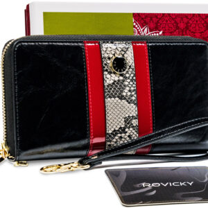 Modny portfel piórnik z ochroną kart RFID Stop - Peterson