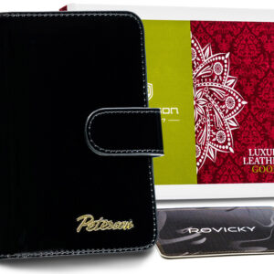 Mały skórzany portfel damski RFID - Peterson