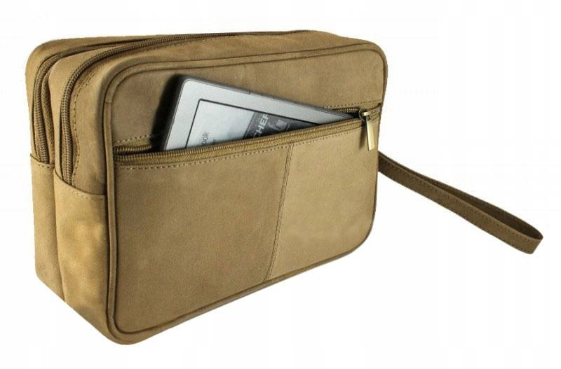 Skórzana, męska saszetka do ręki - Always Wild - obrazek 2