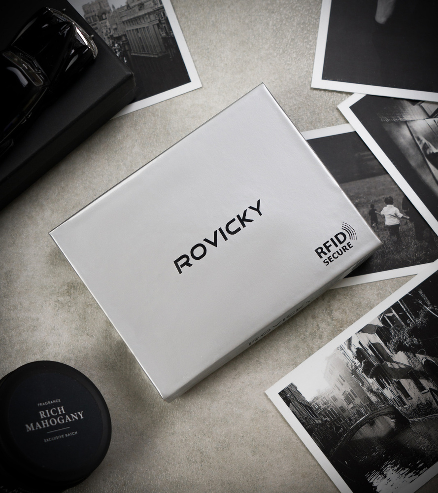 Portfel męski skórzany N992-RVT Black+Navy - obrazek 10