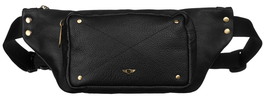 Skórzana nerka z podręczną kieszonką - Peterson - obrazek 2