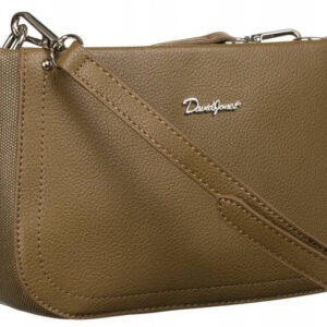 Mała listonoszka damska na ramię ze skóry ekologicznej - David Jones