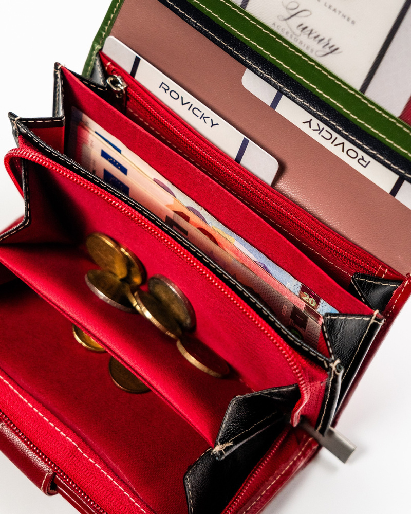 Duży, skórzany portfel damski z systemem RFID - 4U Cavaldi - obrazek 8