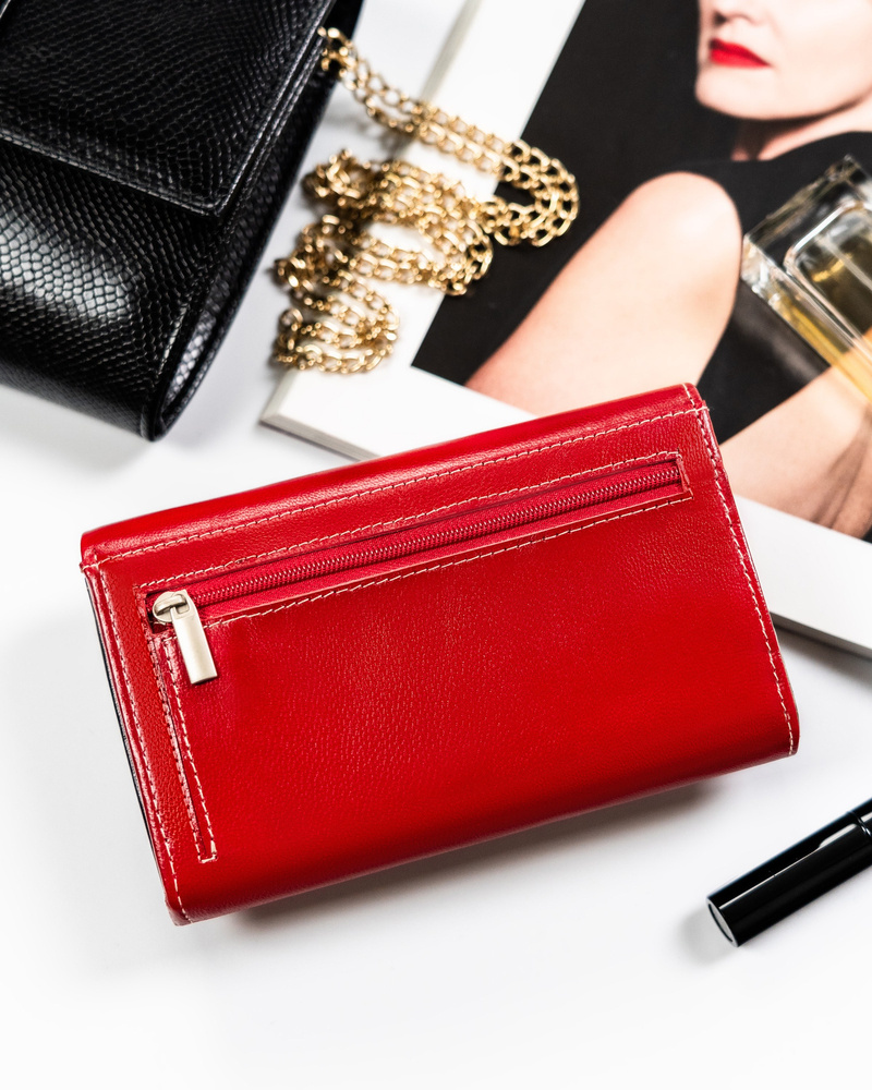 Duży, skórzany portfel damski z systemem RFID - 4U Cavaldi - obrazek 13