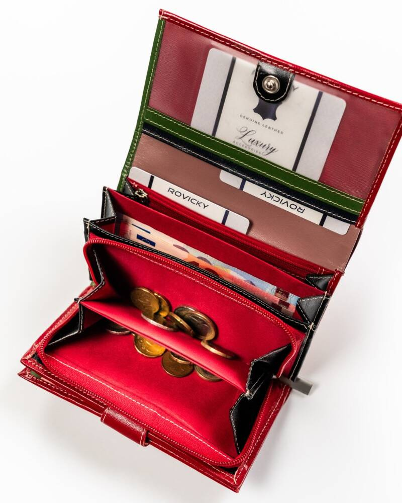 Duży, skórzany portfel damski z systemem RFID - 4U Cavaldi - obrazek 15