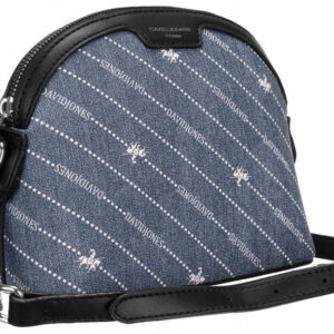 Listonoszka damska ze skóry ekologicznej imitującej jeans - David Jones