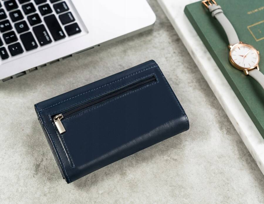 Duży portfel damski ze skóry naturalnej - 4U Cavaldi - obrazek 2