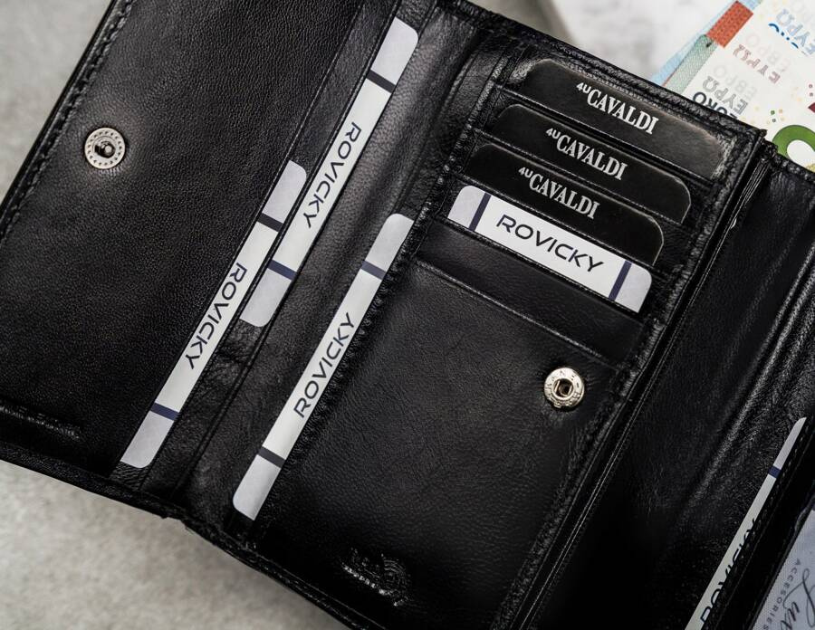 Duży portfel damski ze skóry naturalnej - 4U Cavaldi - obrazek 6