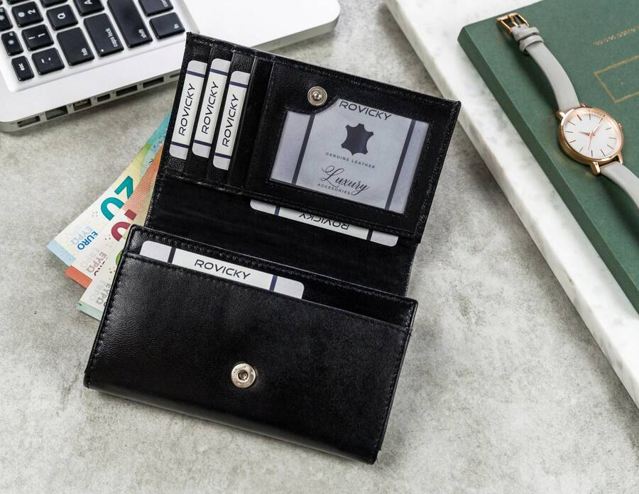 Duży portfel damski ze skóry naturalnej - 4U Cavaldi - obrazek 5