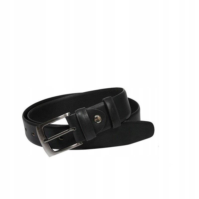 Klasyczny pasek męski z wysokojakościowej skóry naturalnej - Rovicky - obrazek 2