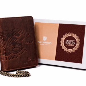 Skórzany portfel męski na zamek - Peterson