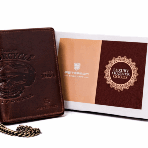 Skórzany portfel męski na zamek - Peterson