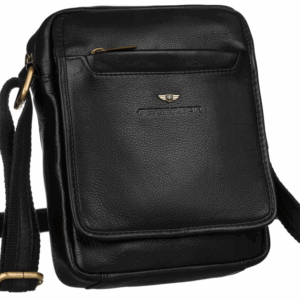 Miejska listonoszka męska ze skóry naturalnej - Peterson