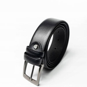 Elegancki pasek męski ze skóry naturalnej o wyrazistej fakturze - Rovicky