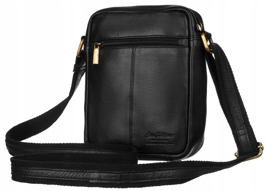 Skórzana torba męska na ramię — Peterson - obrazek 3