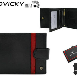 Duży portfel męski ze skóry naturalnej — Rovicky