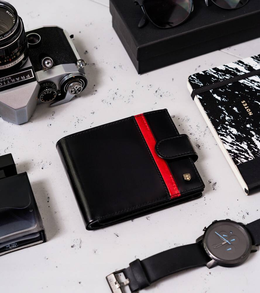 Duży portfel męski ze skóry naturalnej — Rovicky - obrazek 11