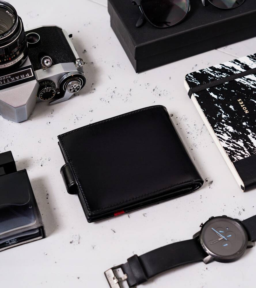 Duży portfel męski ze skóry naturalnej — Rovicky - obrazek 4