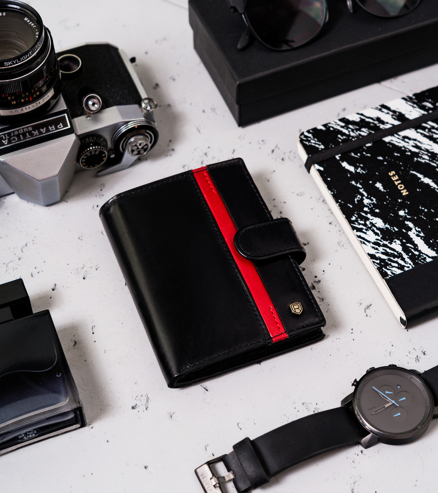 Elegancki portfel męski z wysokojakościowej skóry naturalnej — Rovicky - obrazek 2