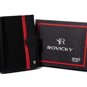 Elegancki portfel męski z wysokojakościowej skóry naturalnej — Rovicky