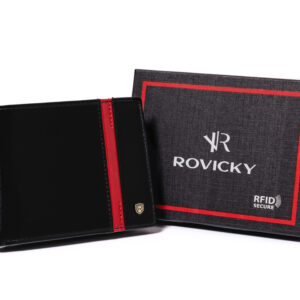 Skórzany portfel męski z ochroną RFID Protect — Rovicky