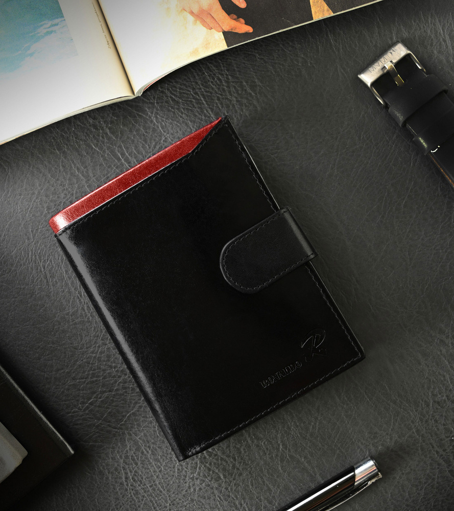 Skórzany portfel męski na karty — Ronaldo - obrazek 2