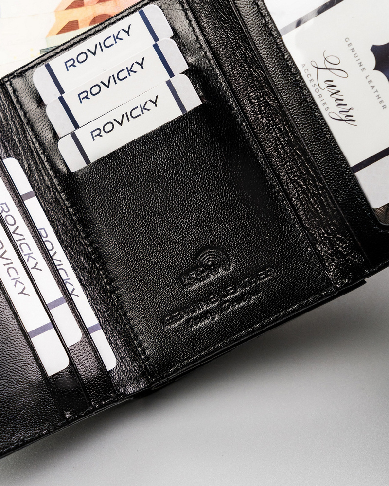 Skórzany portfel damski z portmonetką na bigiel — Lorenti - obrazek 11