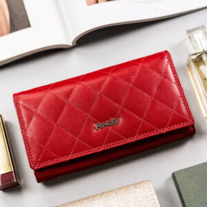 Duży, skórzany portfel damski z systemem RFID - Rovicky