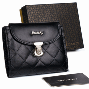 Średni, skórzany portfel damski na zatrzask - 4U Cavaldi