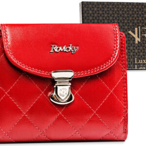 Średni, skórzany portfel damski na zatrzask - 4U Cavaldi