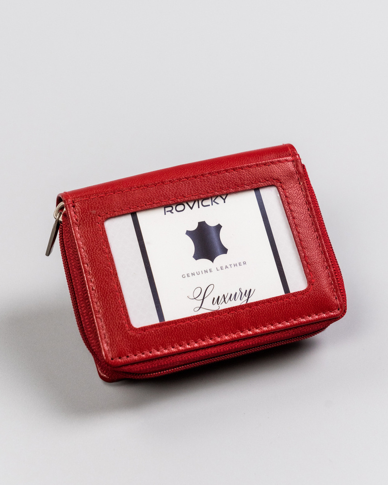 Kompaktowy skórzany portfel damski - Rovicky - obrazek 4