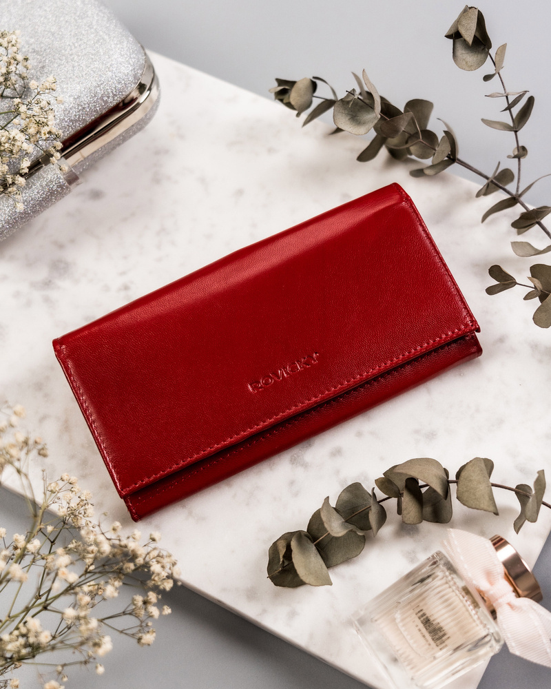 Duży skórzany portfel z systemem RFID Protect - Rovicky - obrazek 2