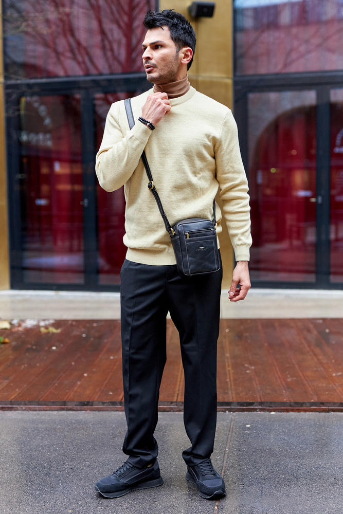 Skórzana torba męska do pracy — Peterson - obrazek 10