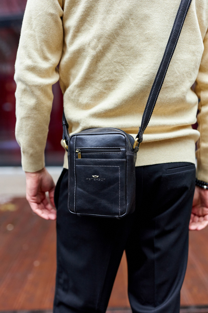 Skórzana torba męska do pracy — Peterson - obrazek 11