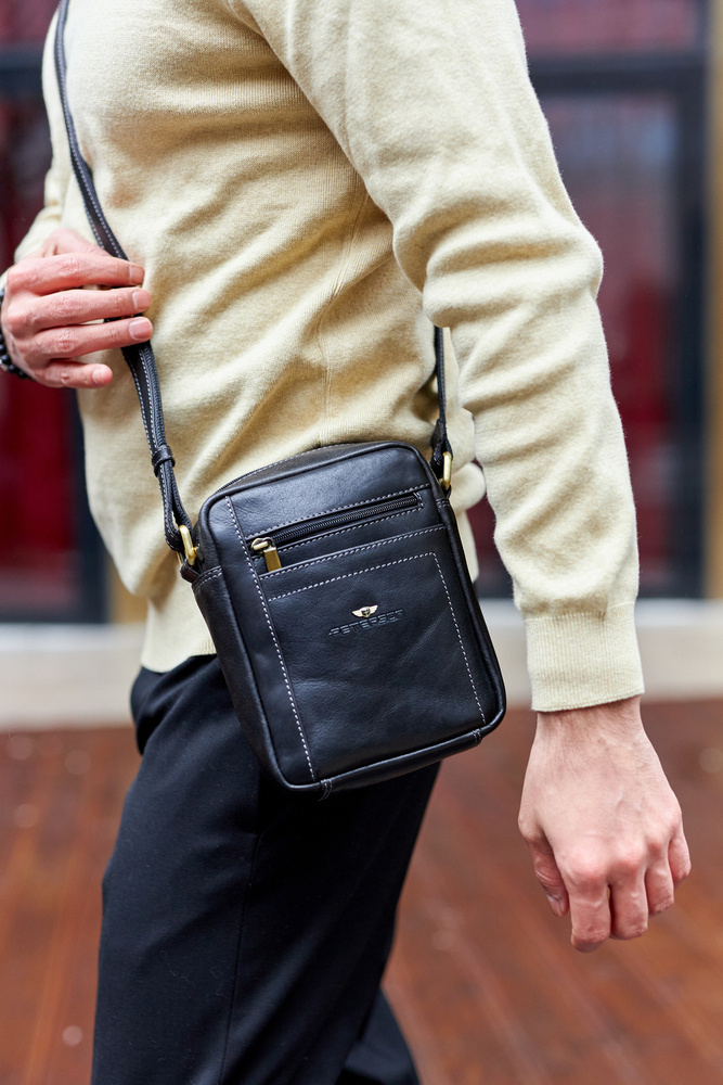 Skórzana torba męska do pracy — Peterson - obrazek 12