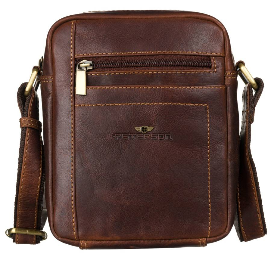Skórzana torba męska do pracy — Peterson - obrazek 10