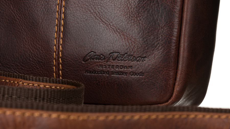 Skórzana torba męska do pracy — Peterson - obrazek 3