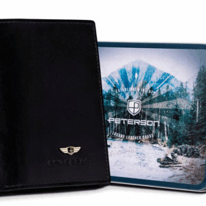 Skórzany portfel męski bez zapięcia zewnętrznego — Peterson