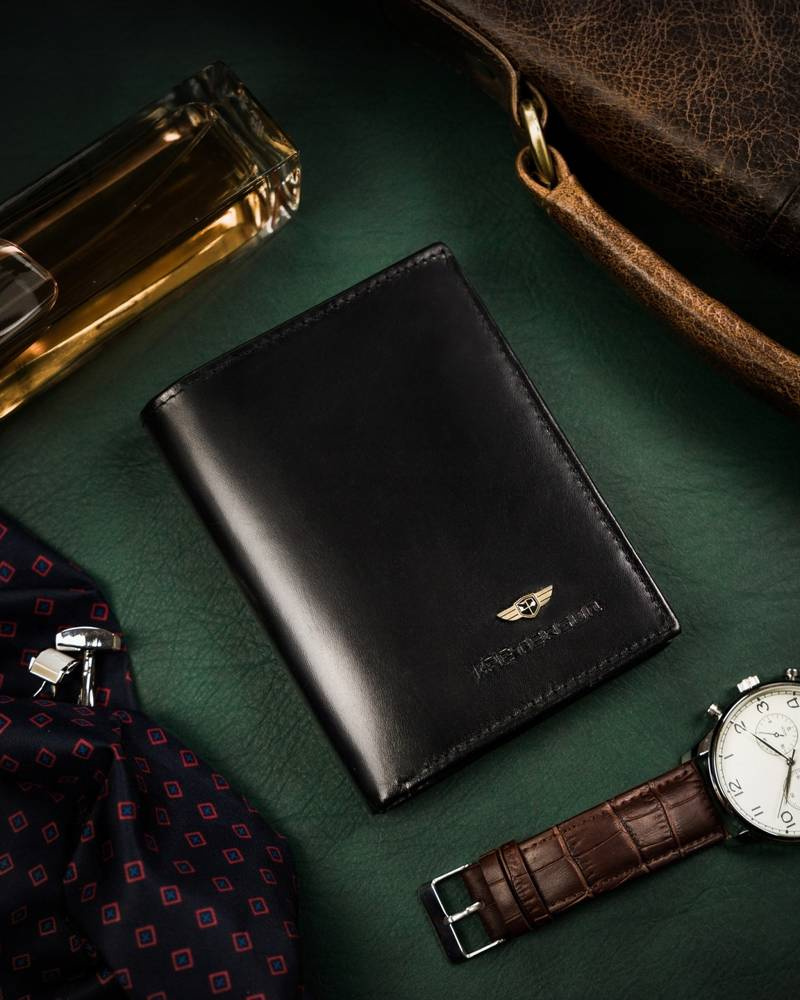 Skórzany portfel męski bez zapięcia zewnętrznego — Peterson - obrazek 12